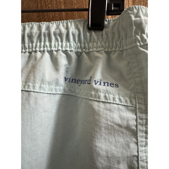 Vineyard Vines Womens's Board Shorts Light Blue Elastic Waist 3" Inseam Tie Sz L - Picture 6 of 10